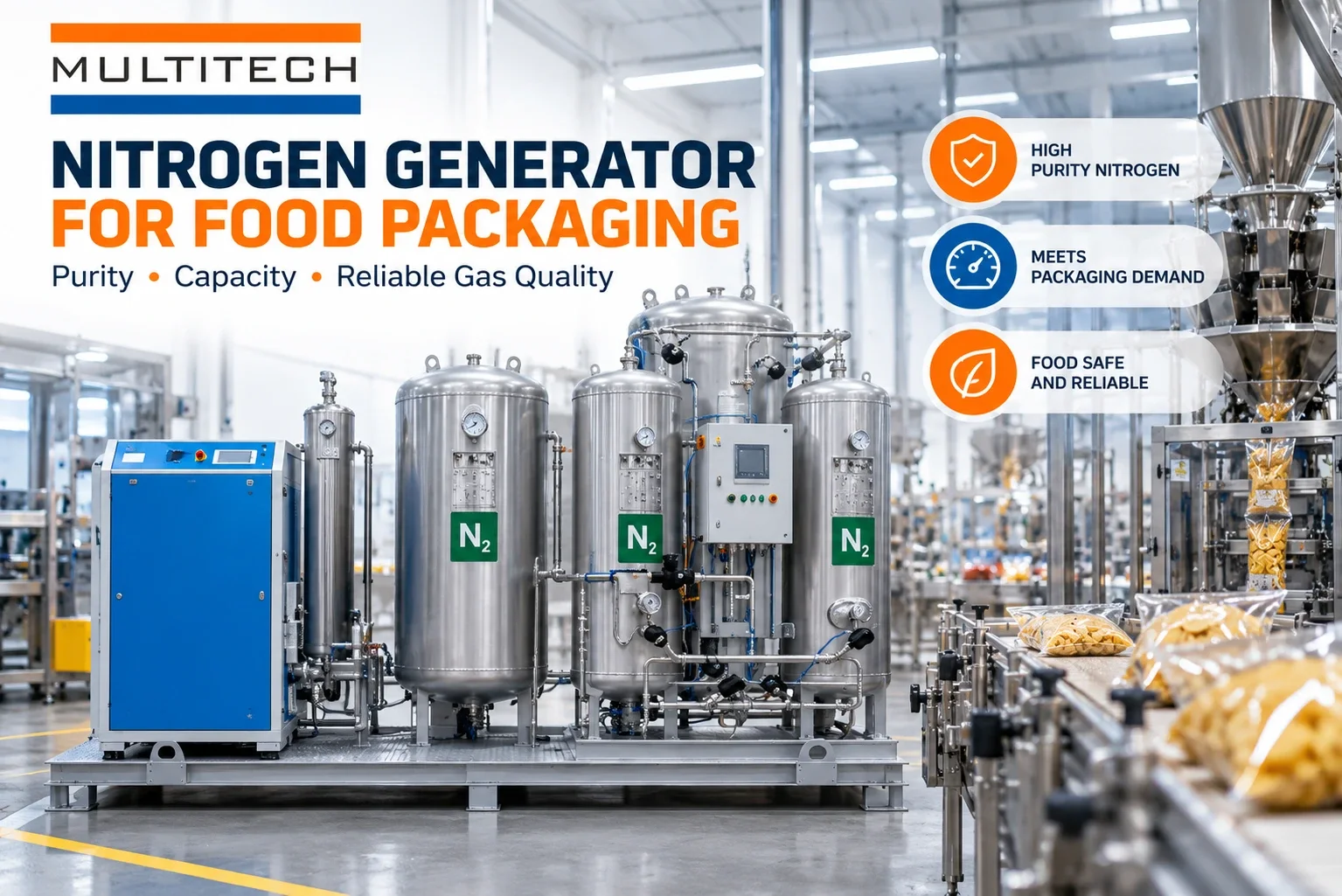 Nitrogen Generator for Food Packaging
